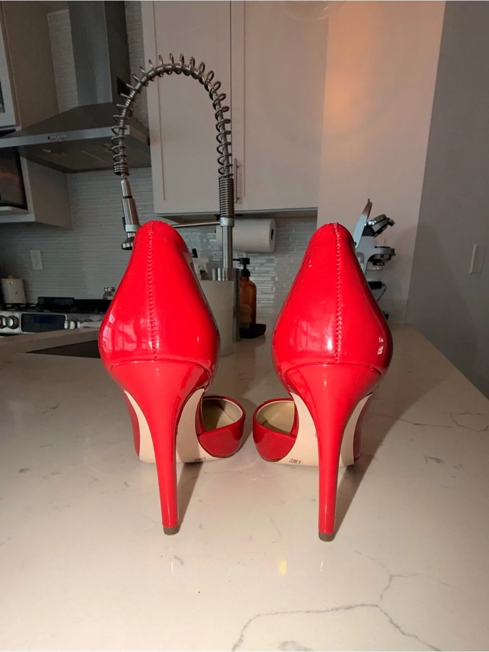 Jessica Simpson Prizma Patent d'Orsay Pumps: Red Muse